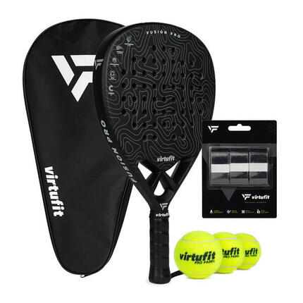 Set Fusion Pro Padel - Noir et gris