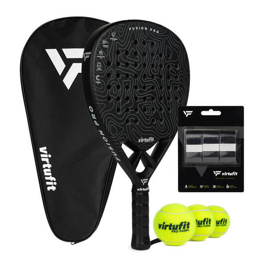 Set Fusion Pro Padel - Noir et gris