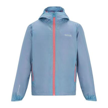Waterdichte Shell Jas met hendel voor kinderen (Olympisch Blauw)