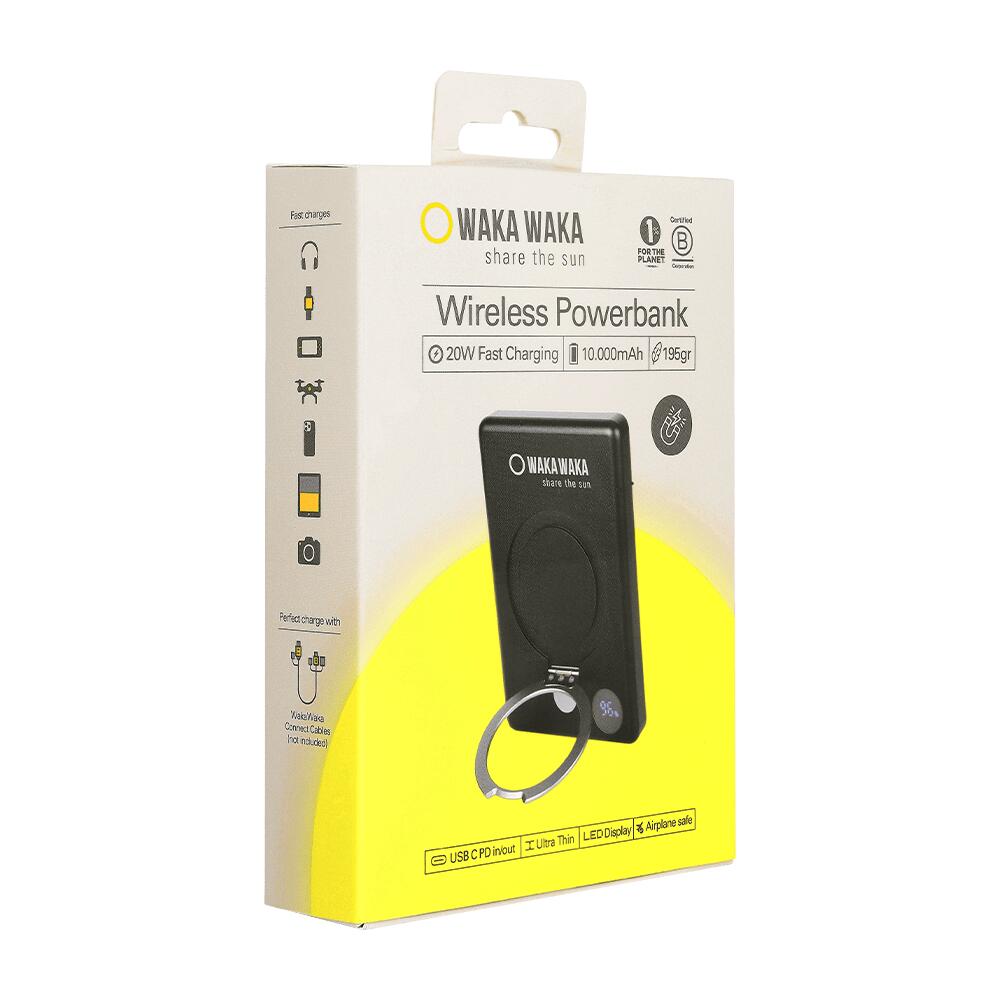WakaWaka Power Pro - Draadloze Powerbank 10.000 mAh - Grijs 4/6