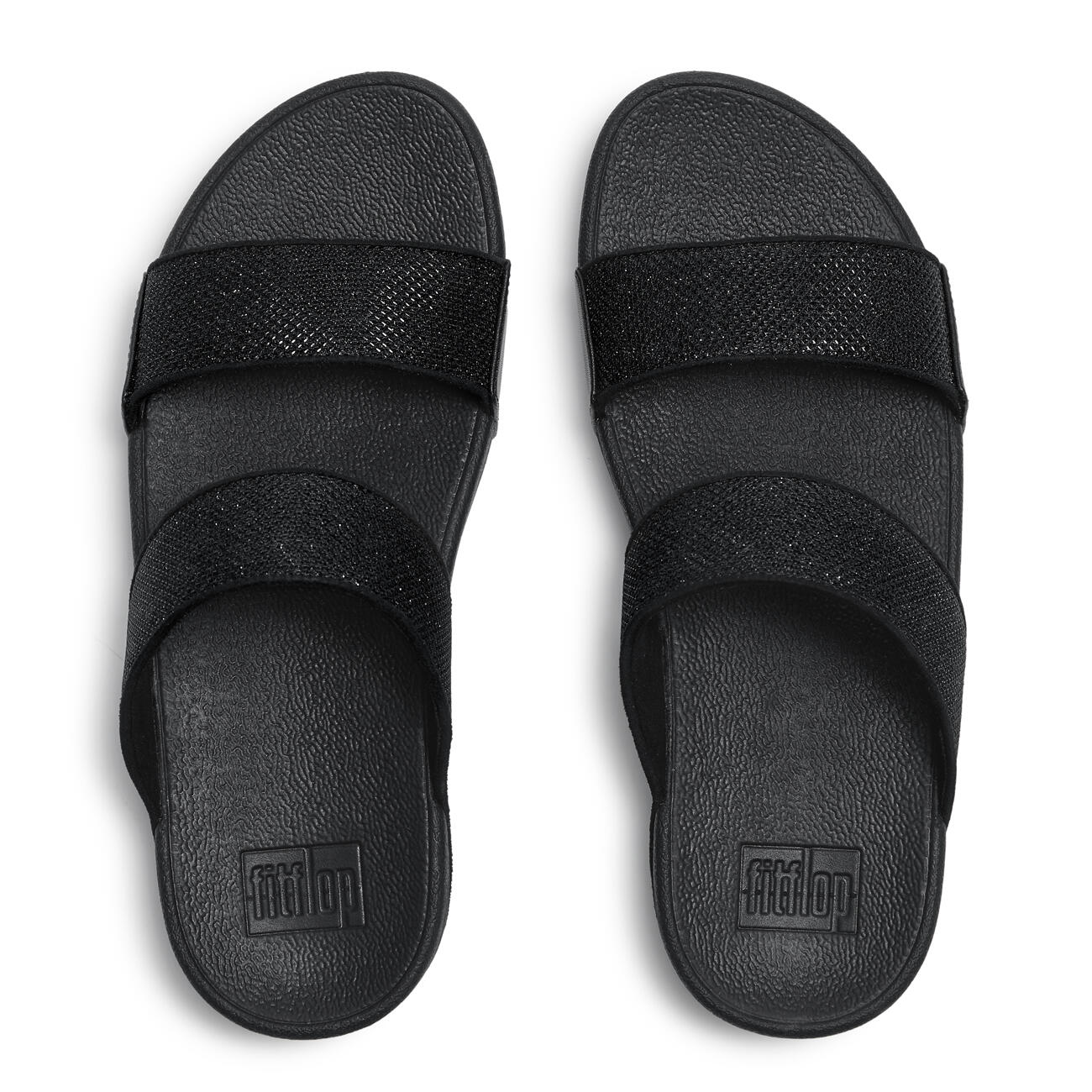 FITFLOP FitFlop Lulu Shimmerglitz Slides  ZWART 42 5/7