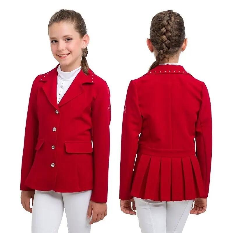 Turnierreiterjacke Mädchen Cavalliera Ilove Crystal 1/2