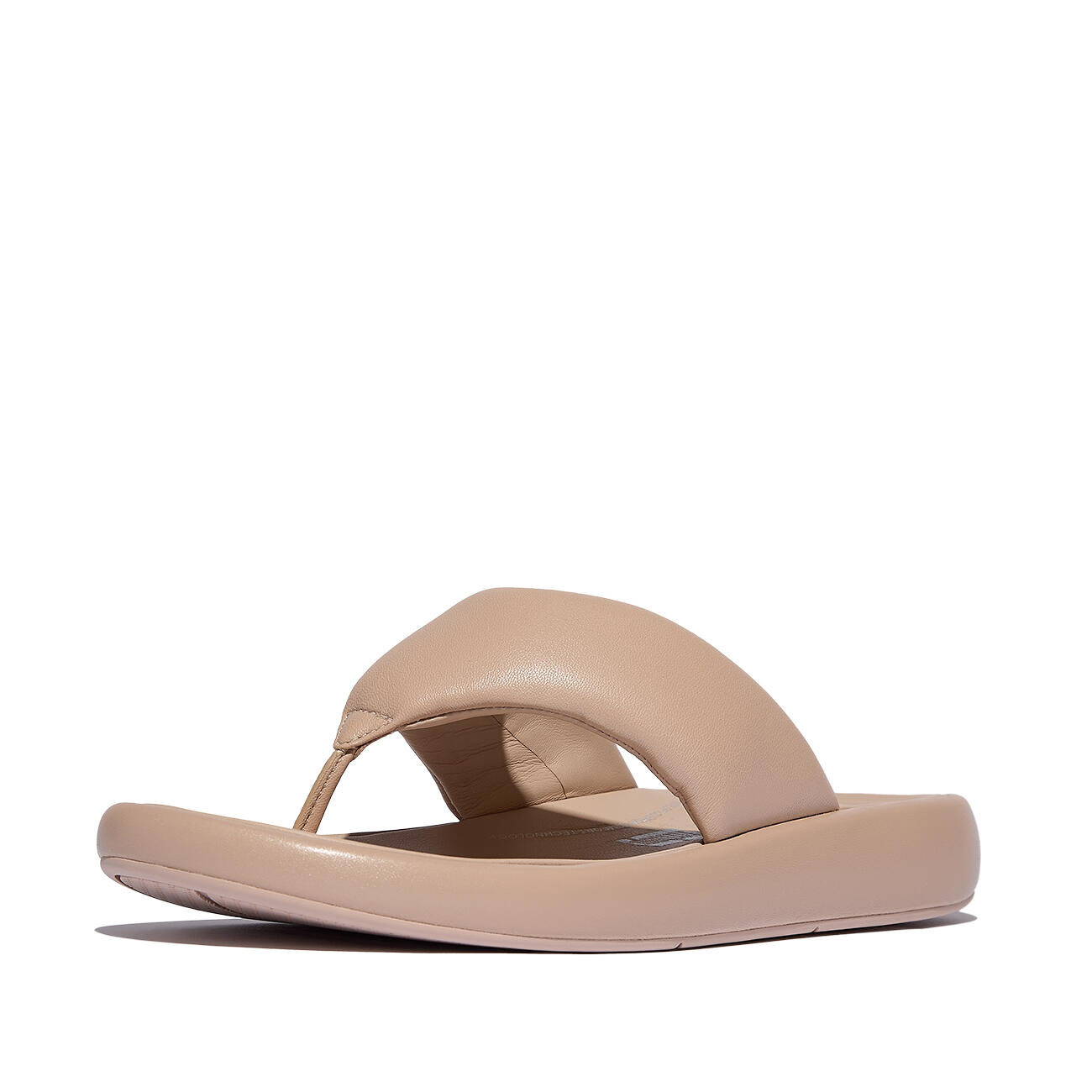 FITFLOP FitFlop Iqushion D-Luxe Padded Leather Toe-Post Sandals  KLASSIEK BEIGE 7/7