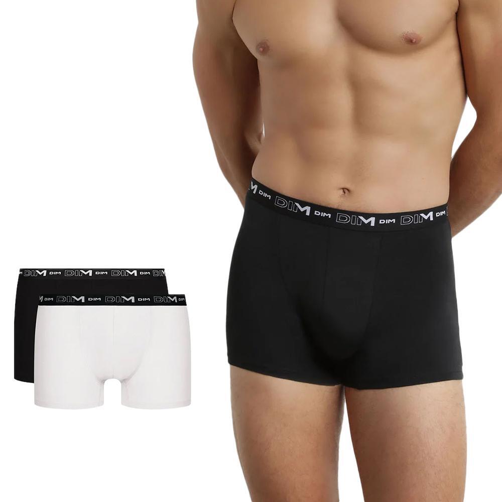 Pack de 2 Bóxers Dim para Hombre - Blanco/Negro D6596 2/3