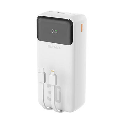 Powerbank k15max 30000mah met ingebouwde kabels dudao