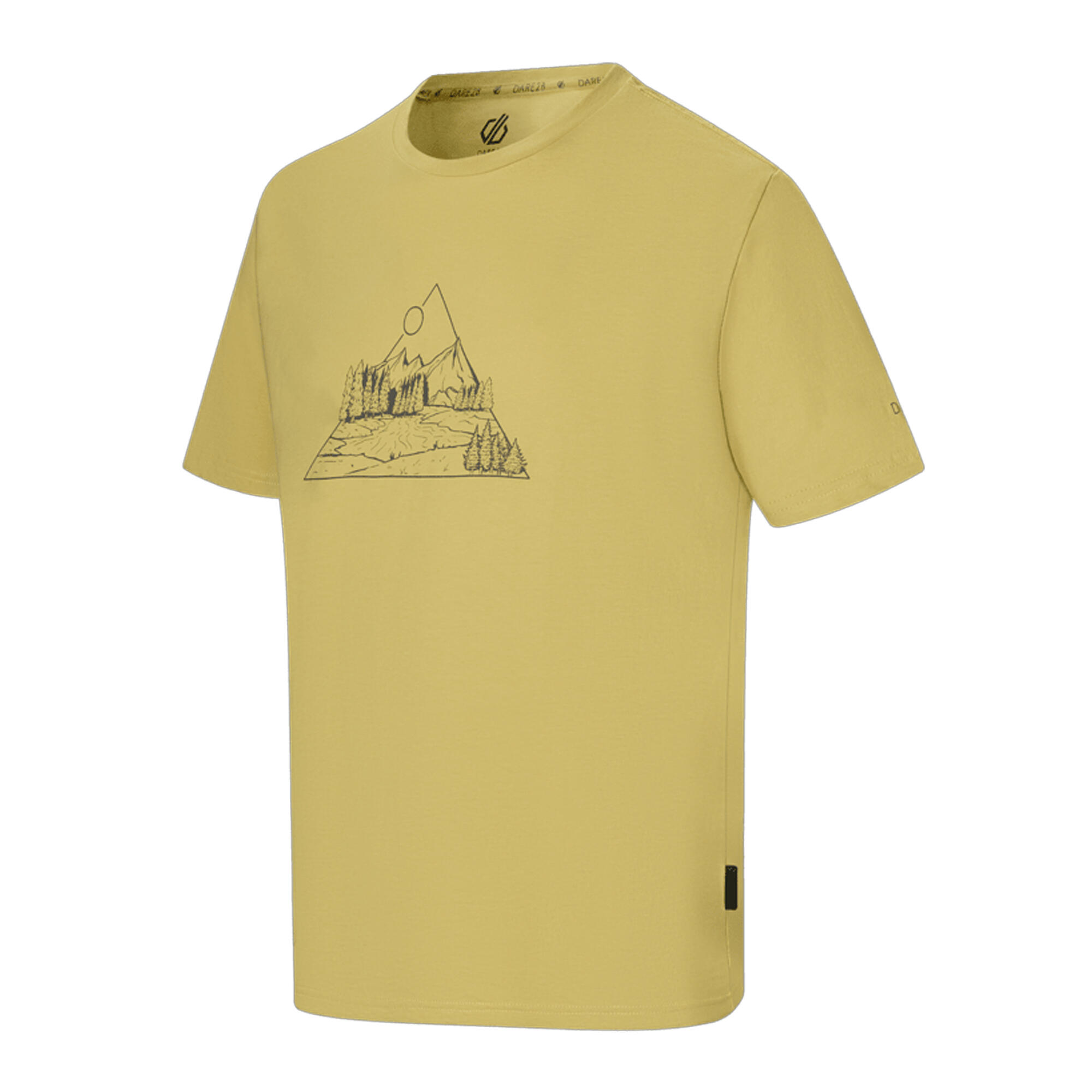 Tshirt Motif/style Montagne MOVEMENT Homme (Jaune Huile) 3/5