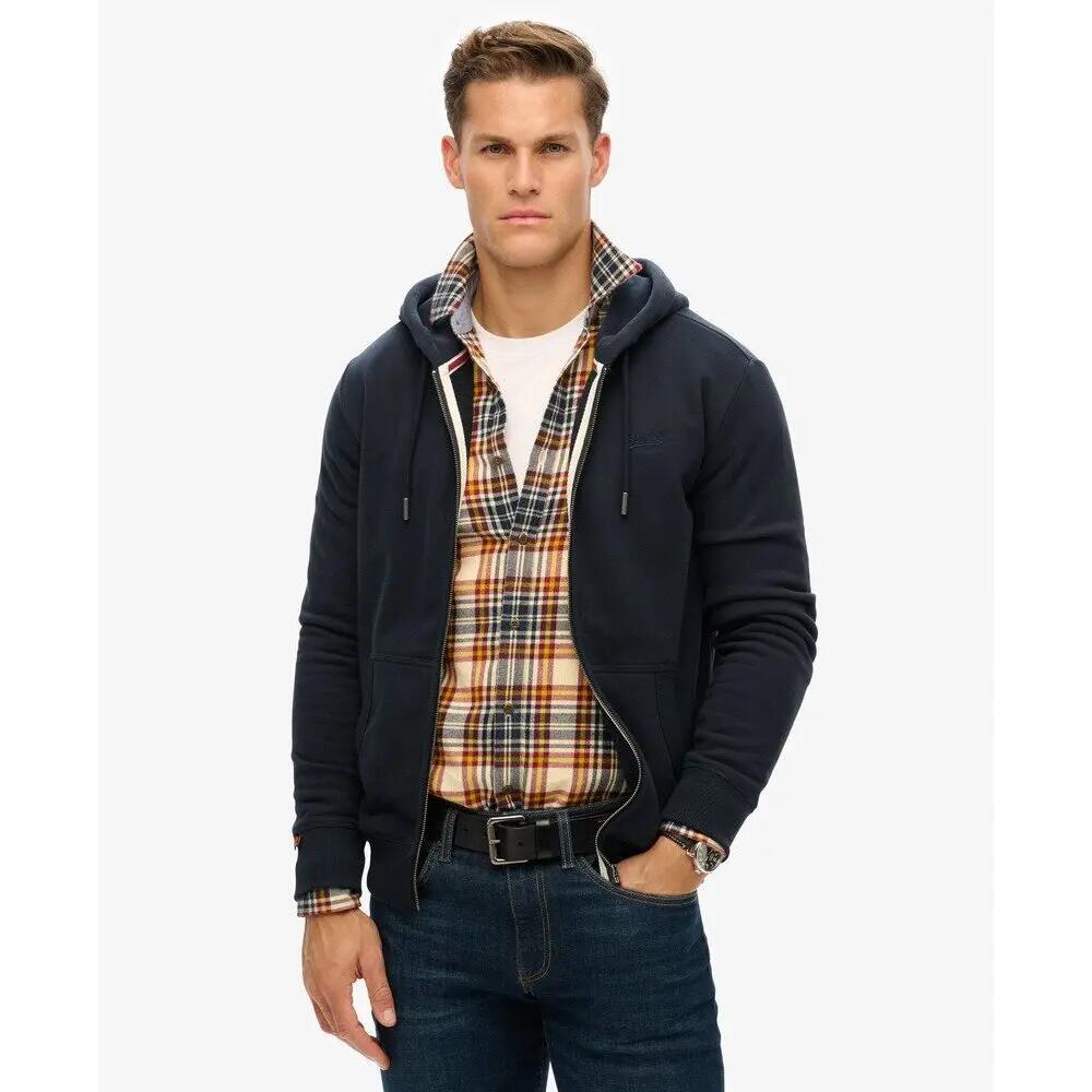 Rozpinana bluza z kapturem z logo essential Superdry 2/6