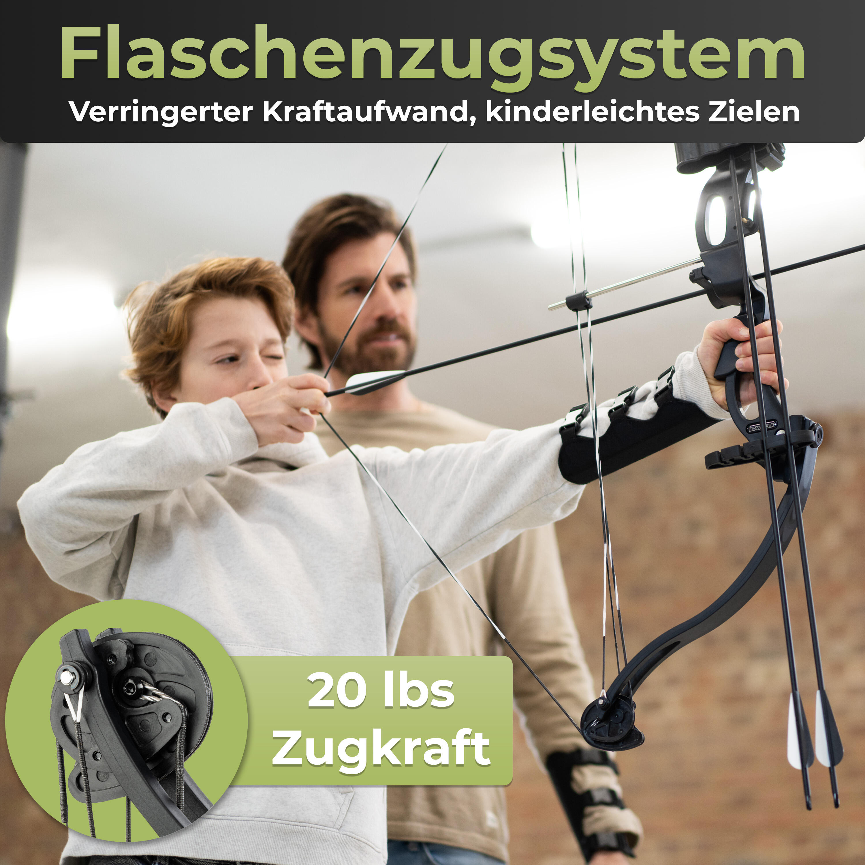 Compound Bogen Set für Kinder ab 8 Jahren 3/7