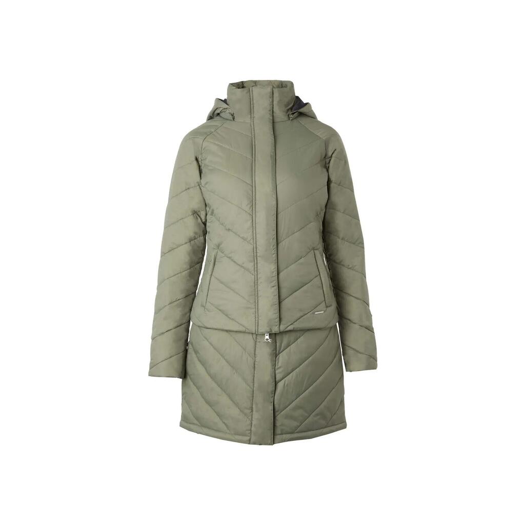 Down-filled parka with removable skirt Horze Aurora