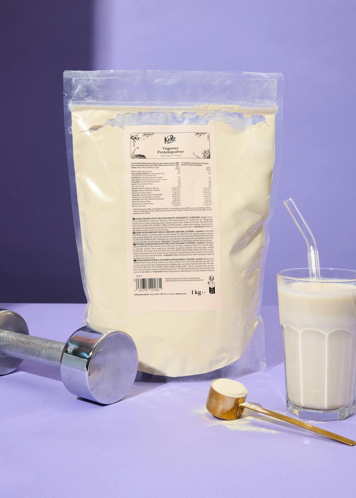 Proteine vegane in polvere alla vaniglia | 1 kg 2/7