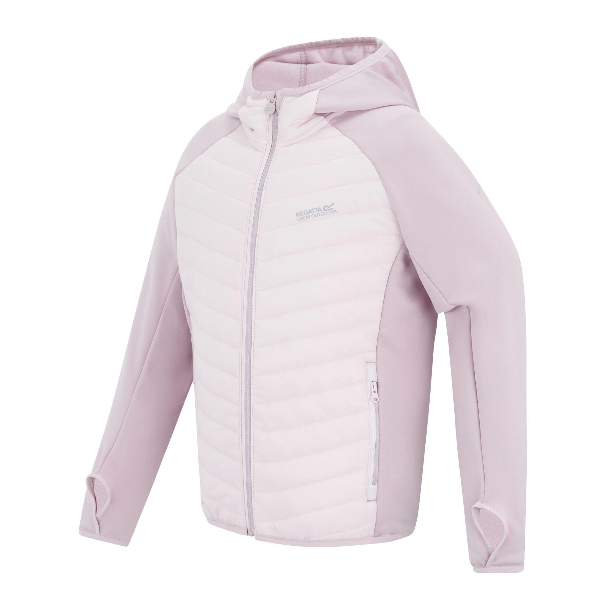 Casaco acolchoado híbrido Andreson para crianças/jovens (Lilás em pó/Pink Haze) 3/5