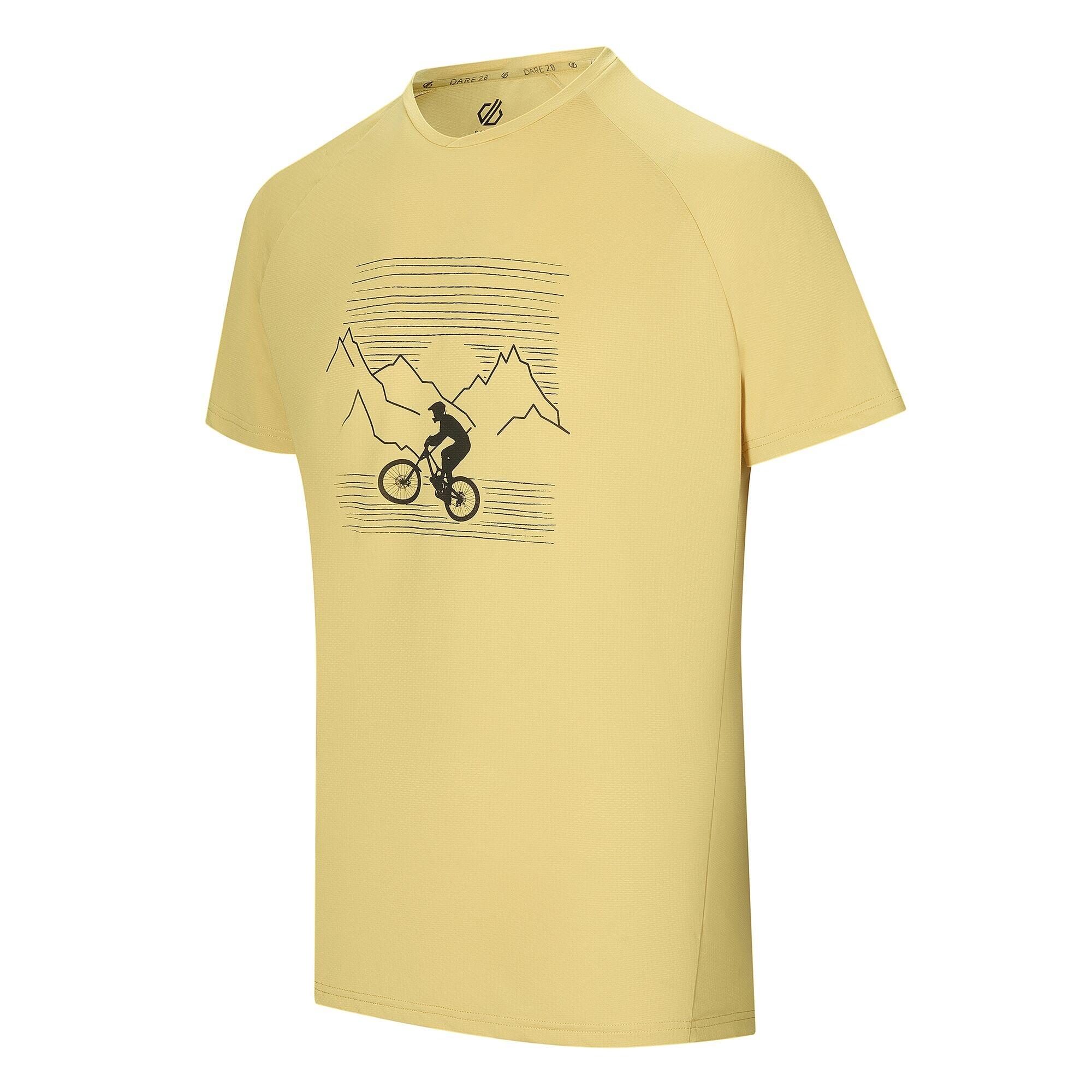 "Tech II" TShirt für Herren Öl Gelb 3/4