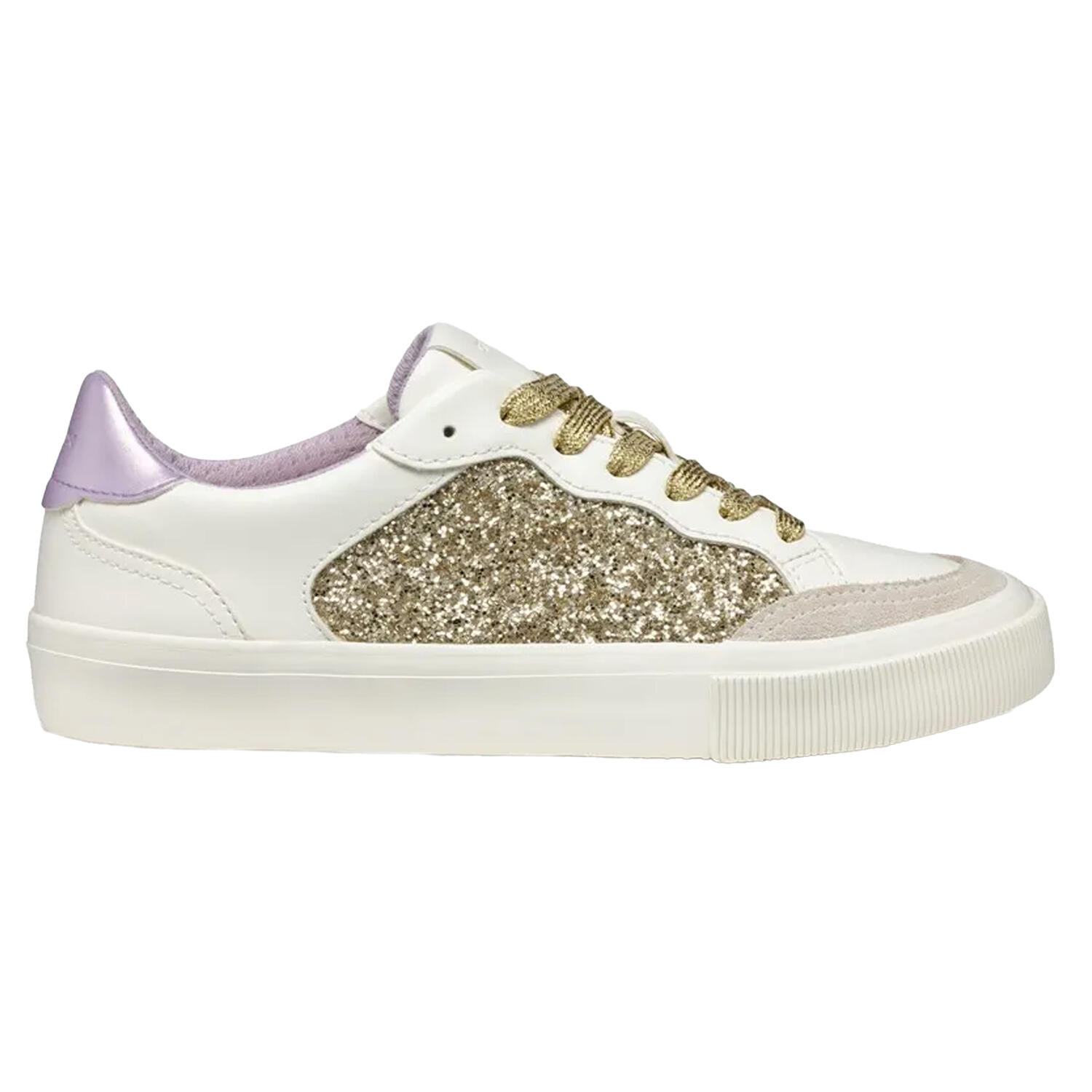 Baskets D EMMELENY Femme (Blanc / Doré Clair) 4/4