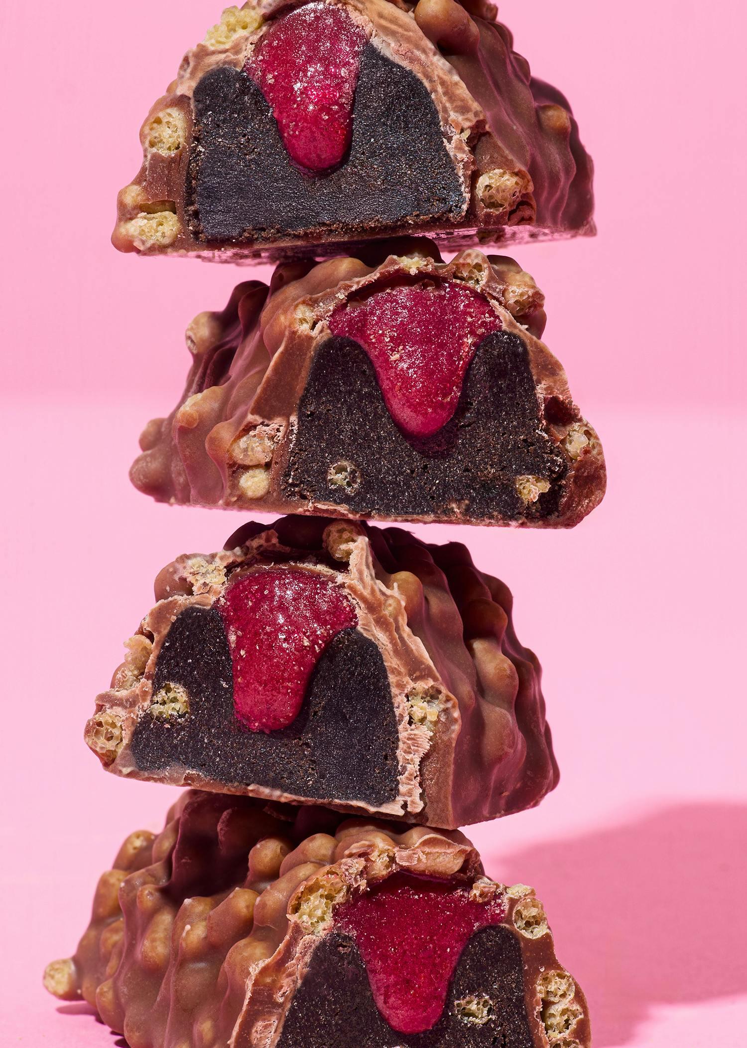 Barretta proteica vegan deluxe con lamponi e cioccolato | 12 x 55 g 3/7