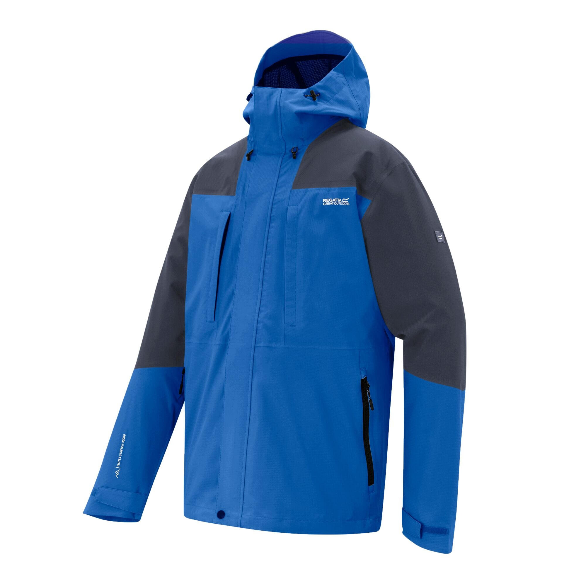Veste Imperméable À Capuche FREESDALE Homme (Bleu / Bleu Nuit) 3/5