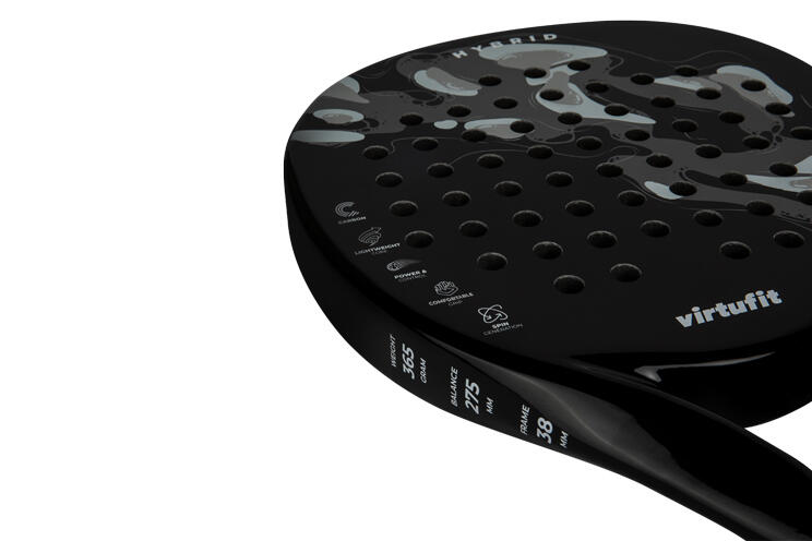 Set de Padel Hybride - Noir et gris 5/7
