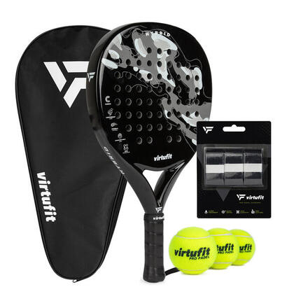 Set de Padel Hybride - Noir et gris