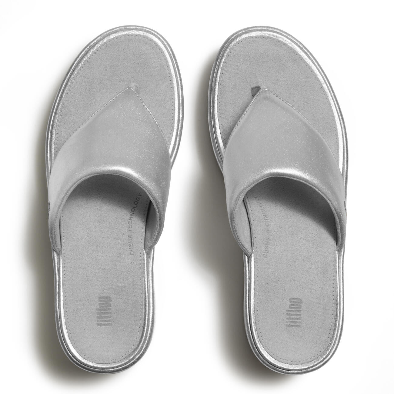 FITFLOP FitFlop Platfforms Wedge Toe-Post Sandals  ZILVER 41 5/7