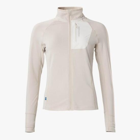 Pull randonnée femme respirant Ultra Light Tech Midlayer Full Zip entraînement