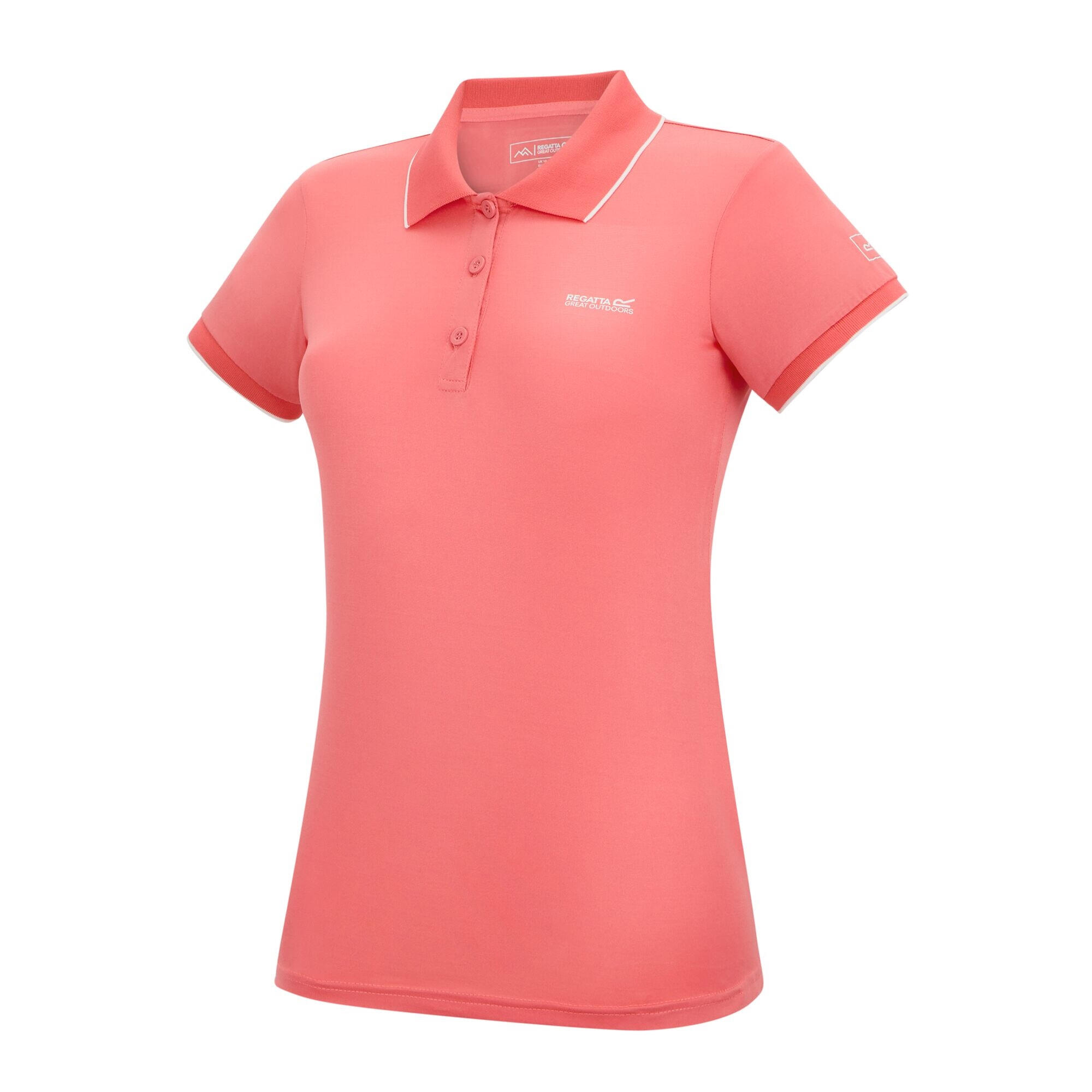 Polo Manches Courtes REMEX Femme (Corail Uni) 3/5