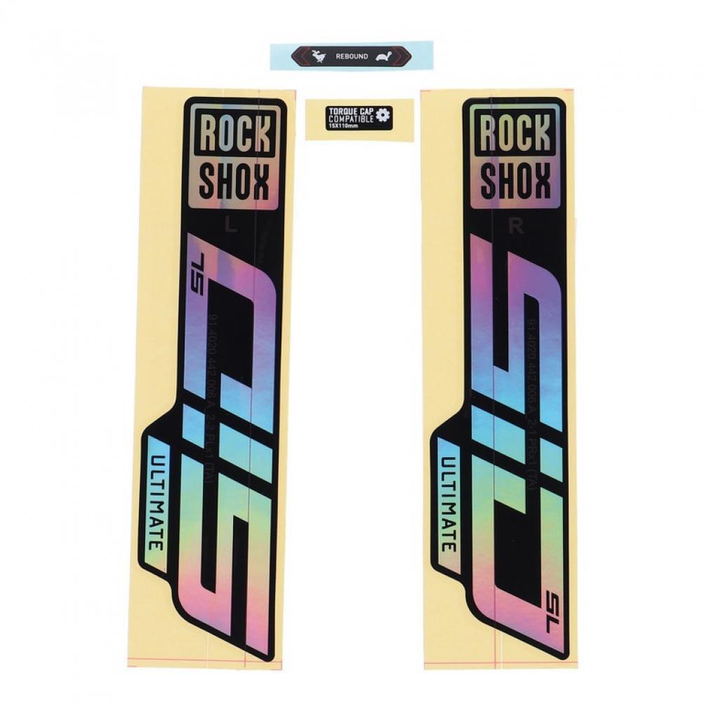 Kit de stickers RockShox SID SL Ultimate, arc‑en‑ciel 2/2