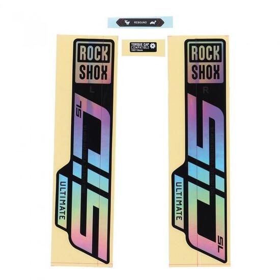 Set adesivi RockShox SID SL Ultimate effetto arcobaleno
