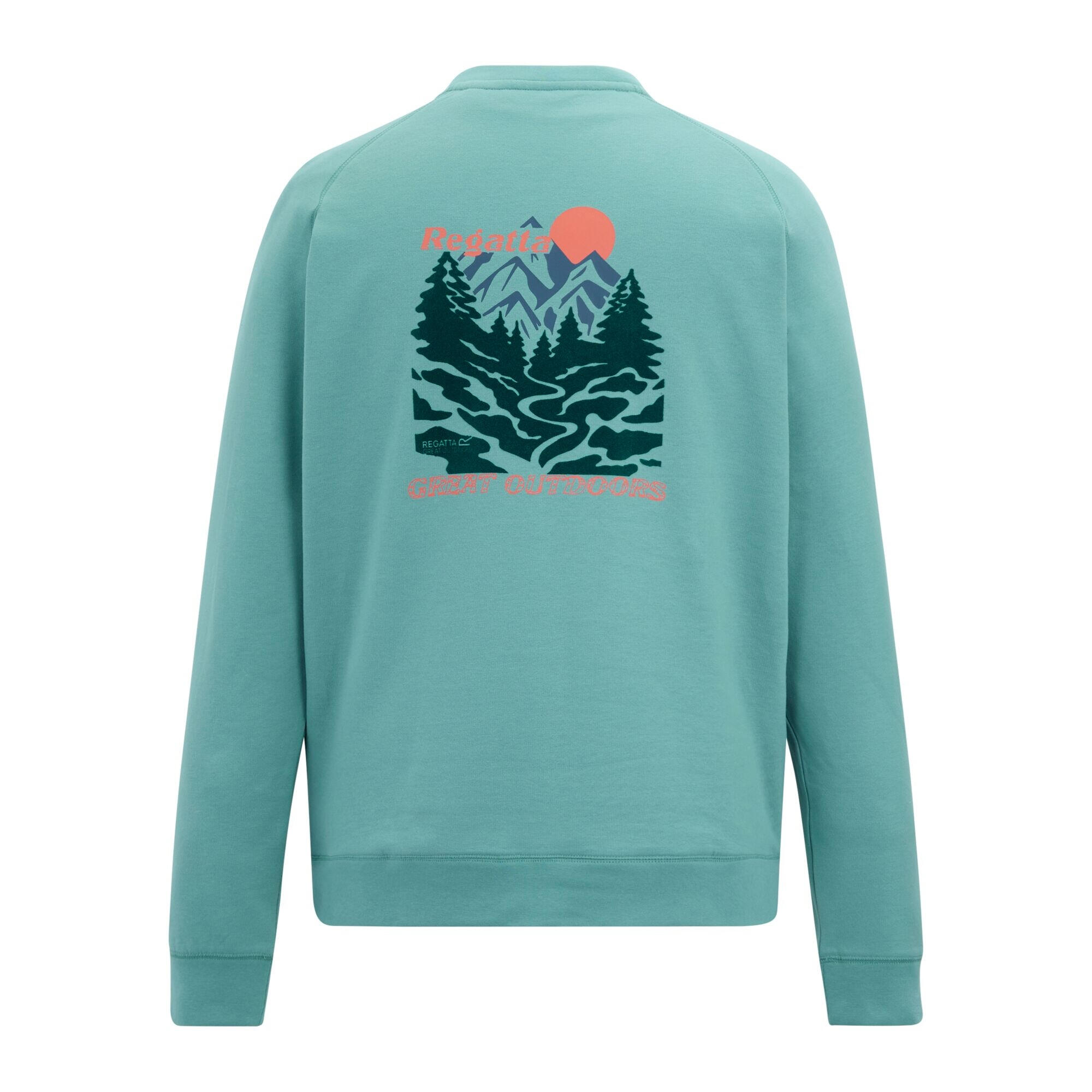 Sweat Motif/style Imprimé Au Dos NITHSDALE Homme (Vert Arctique) 2/5
