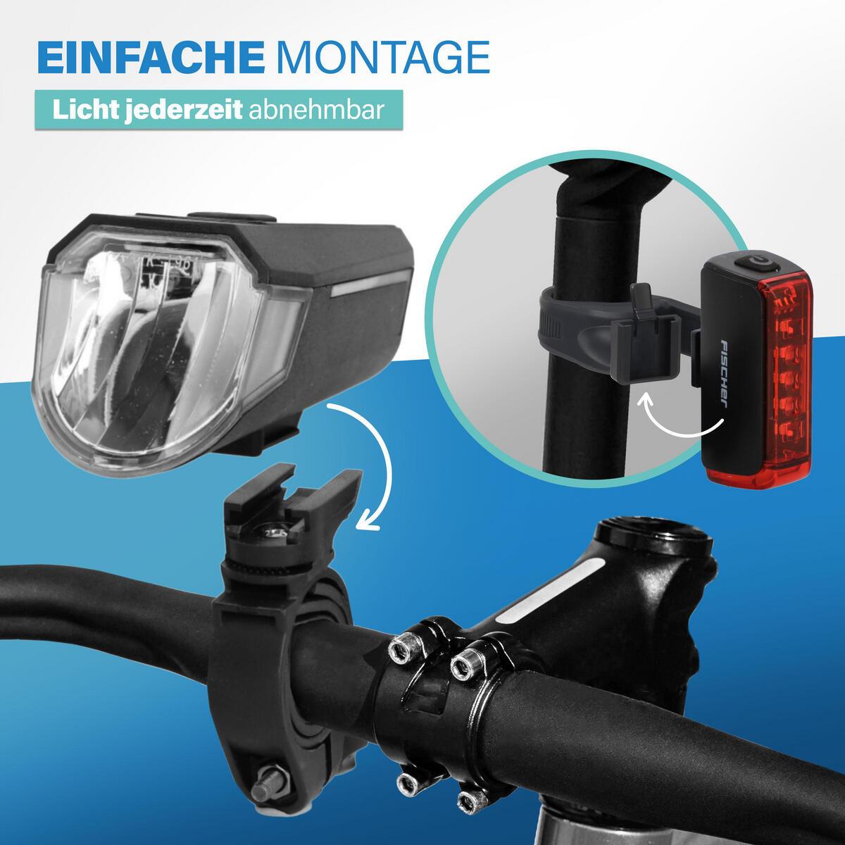 FISCHER Akku Beleuchtungsset TWIN 80/40/20 Sensor 2.0 6/7
