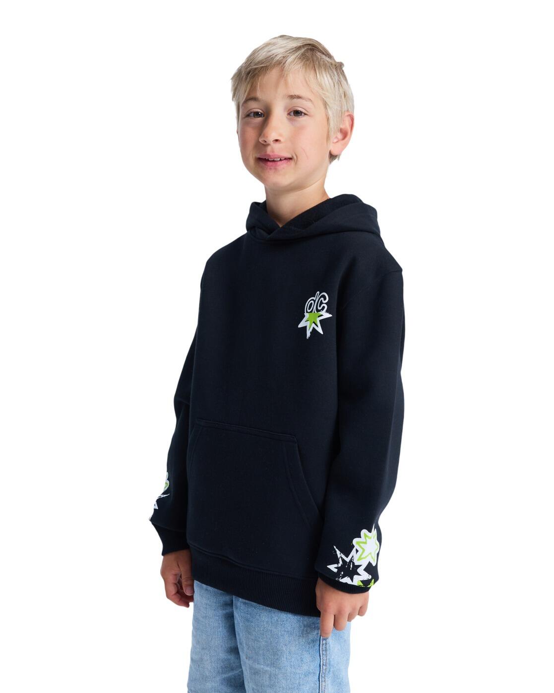 Sudadera con Capucha SHOCK SIDE Negro Niño 3/4