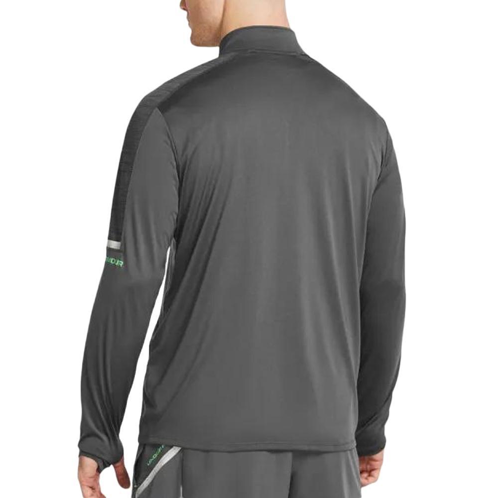 Under Armour Core+ Tech Herren Sweatshirt Grau/Grün 2/2