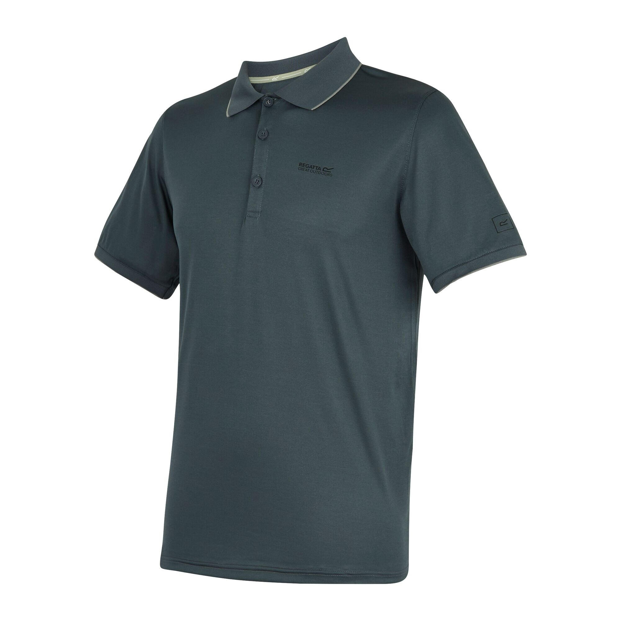 Poloshirt Remex II kurzärmlig Herren Dunkler Sturm unifarben 3/5