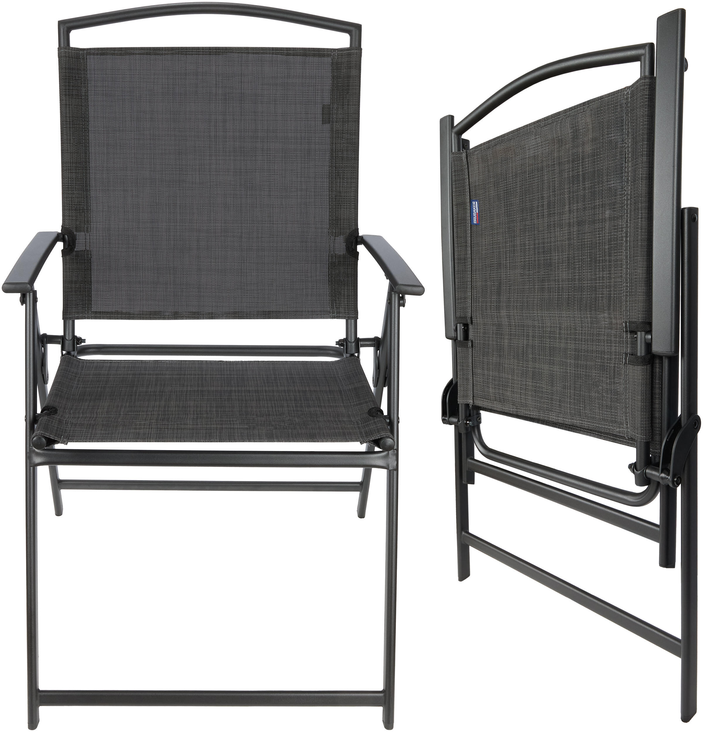 BRUBAKER Bergamo Tuinstoelen Set 2 Opvouwbaar Weerbestendig 4/6