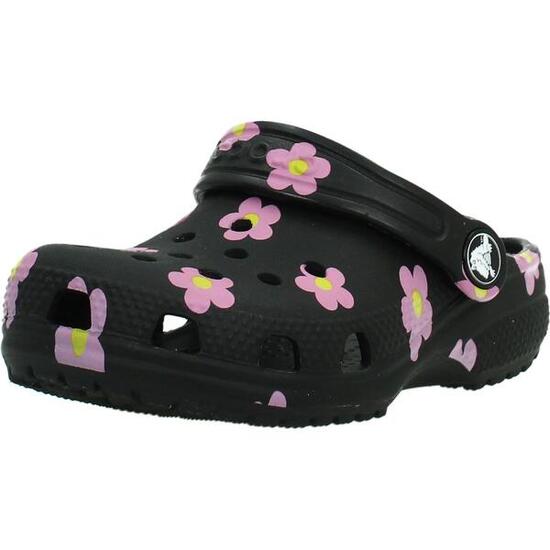 Sandały CROCS CLASSIC FLOWER CLOG Czarny