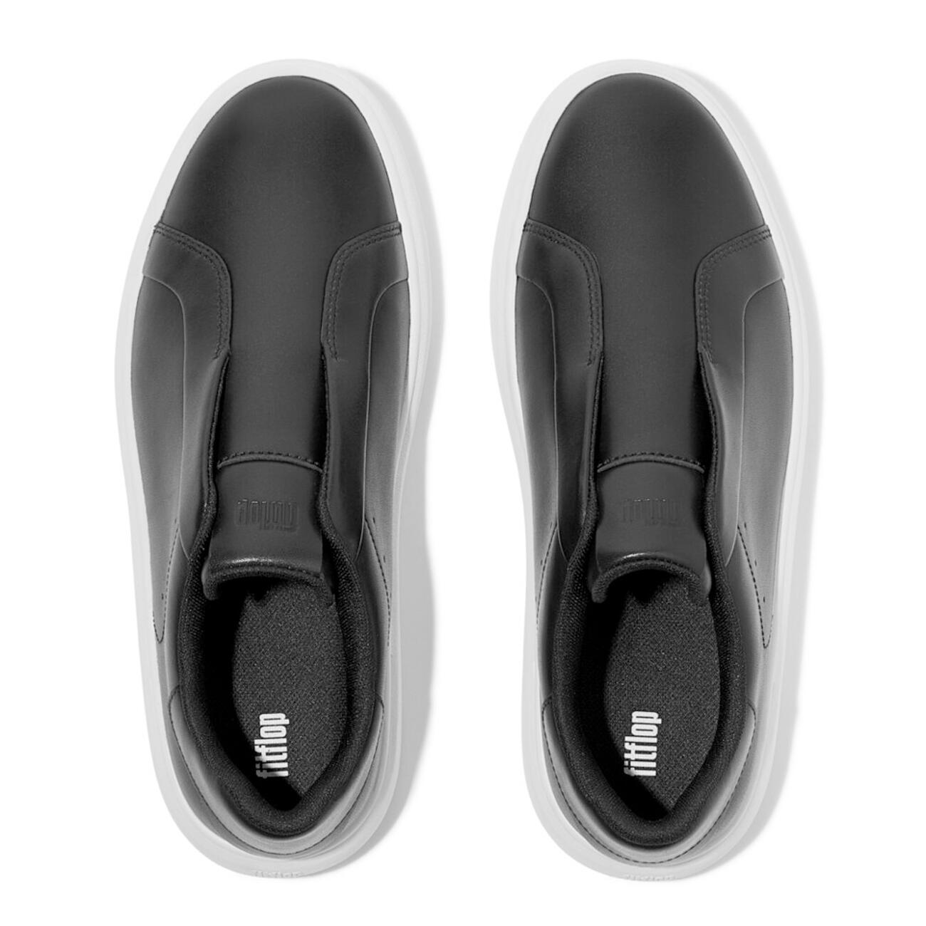 Zapatillas sin cordones de cuero para mujer FitFlop Rtg 5/7