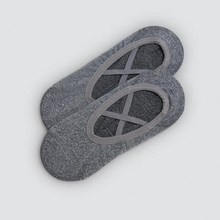 Chaussettes antidérapantes pour le yoga et le Pilates, grises