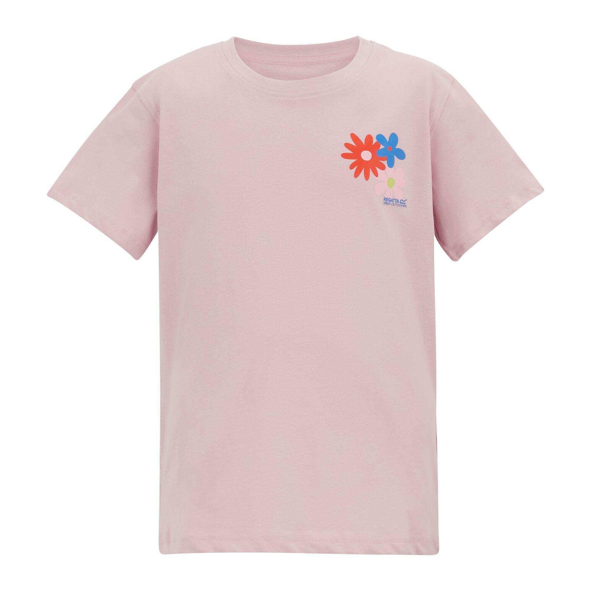 Tricou Drumeții În Natură Regatta Bosley Înapoi Imprimeu Imprimeu Floral Copii