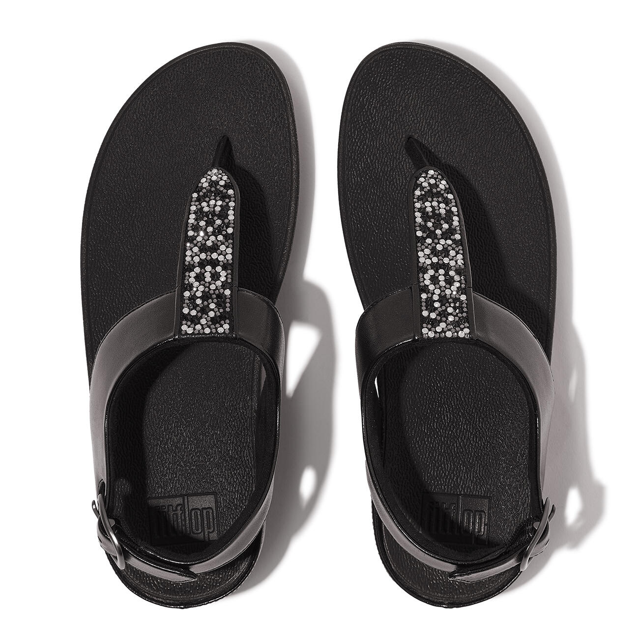 Sandales à bride en T FitFlop Fino Crystal-Mix 5/7