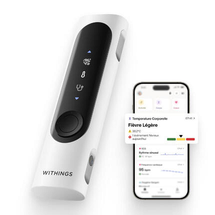 WITHINGS BeamO – Kontaktloses vernetztes Thermometer, MultiScan 4-in-1