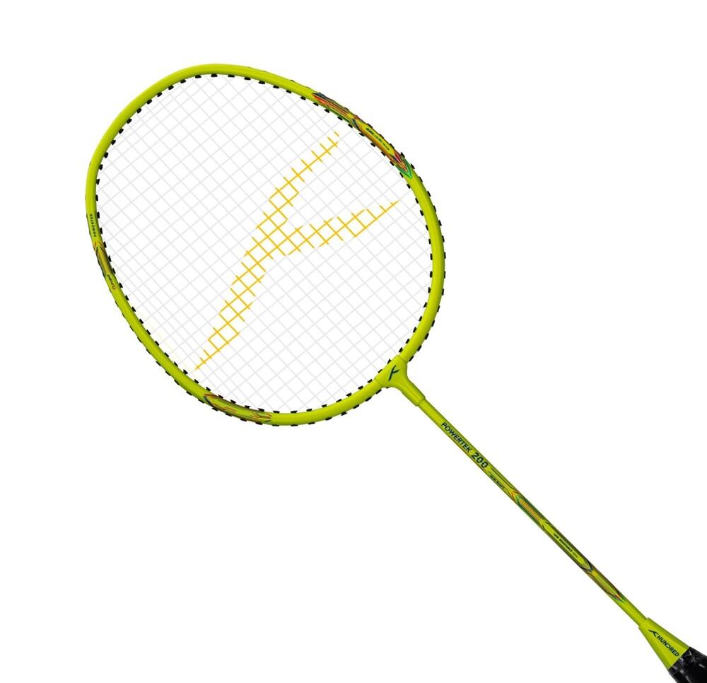 Badmintonschläger (2er-Pack) – Powertek 200 für Anfänger Neongrün 4/7
