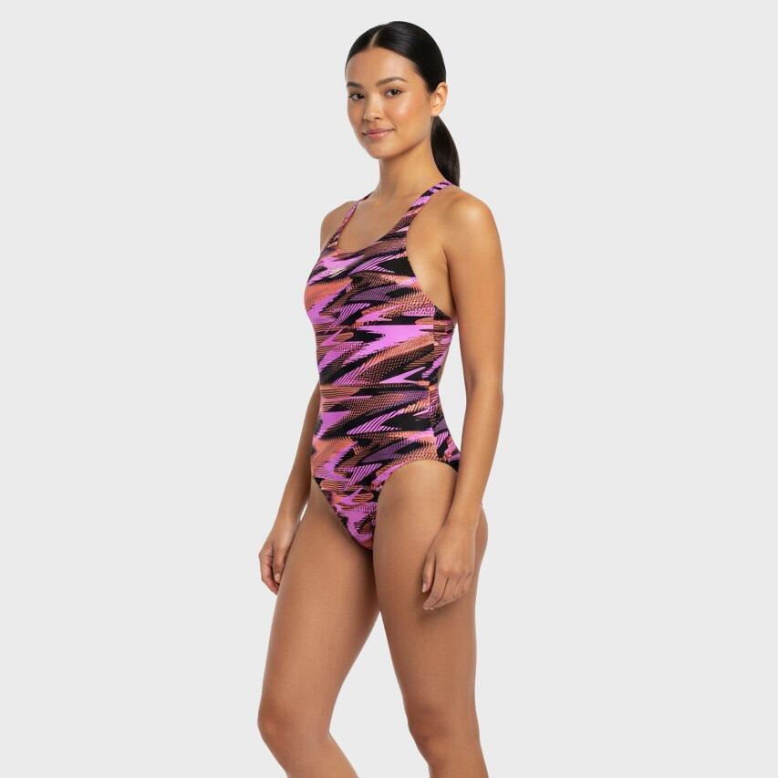 Speedo Badpak Eco+ Hyperboom Allover Medalist Paars 2/5
