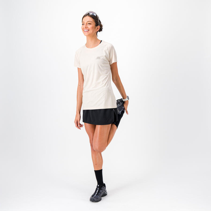 T-shirt eco-gerecycled en ademend Dames Running-Trail AERO 5/6