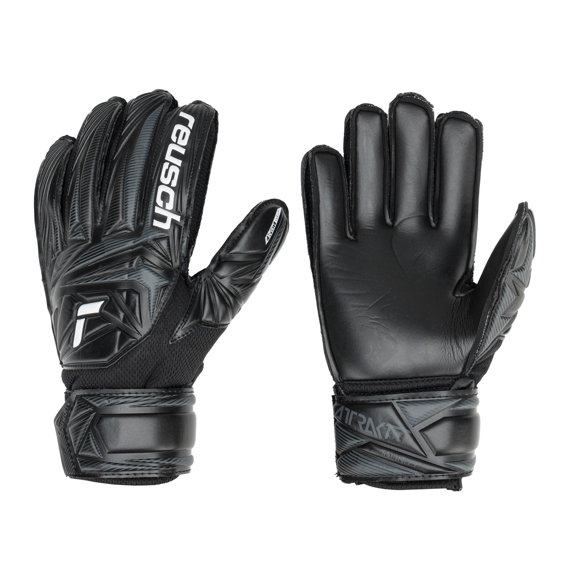 Rękawice bramkarskie dziecięce Reusch Attrakt Infinity Junior black 7/7