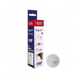 Set pelotas Ping Pong 3+1 ENEBE TOP 1* Blanco 2/3