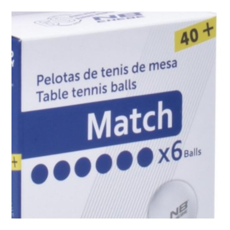 Set 6 pelotas Ping Pong ENEBE MATCH Naranja 2/3