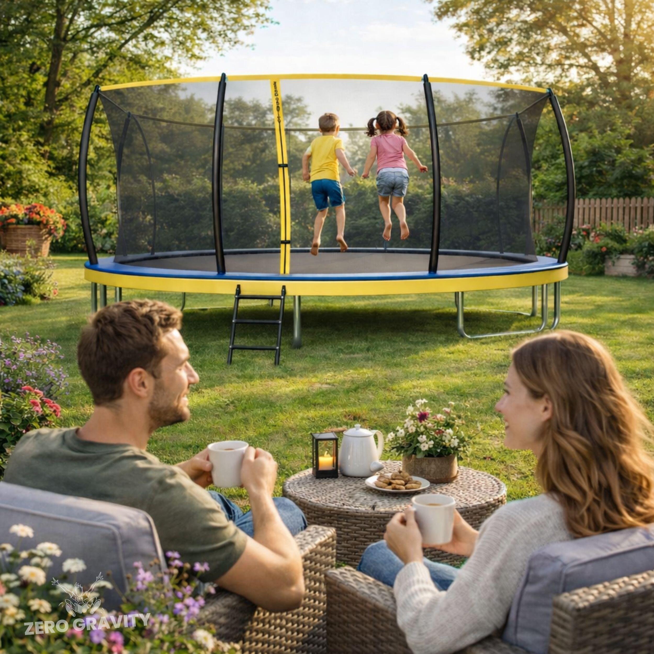Berg Ultim Favorit Trampoline Inground 280 x 190 incl. Safetynet Comfort Groen kopen? - De Bruine Speeltoestellen