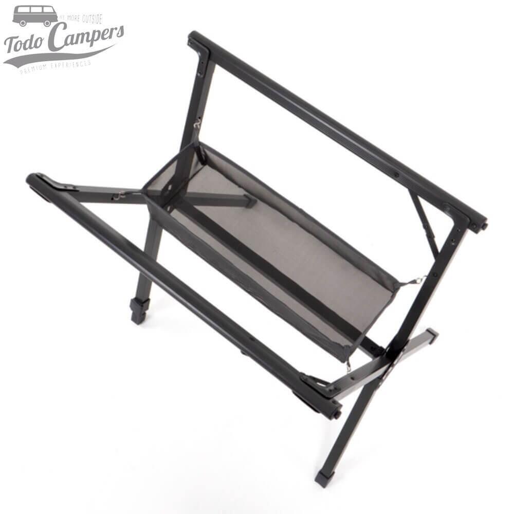 Mesa para campers enrollable de bambú con red Camp4 Mendoza - 80 x 63 4/7
