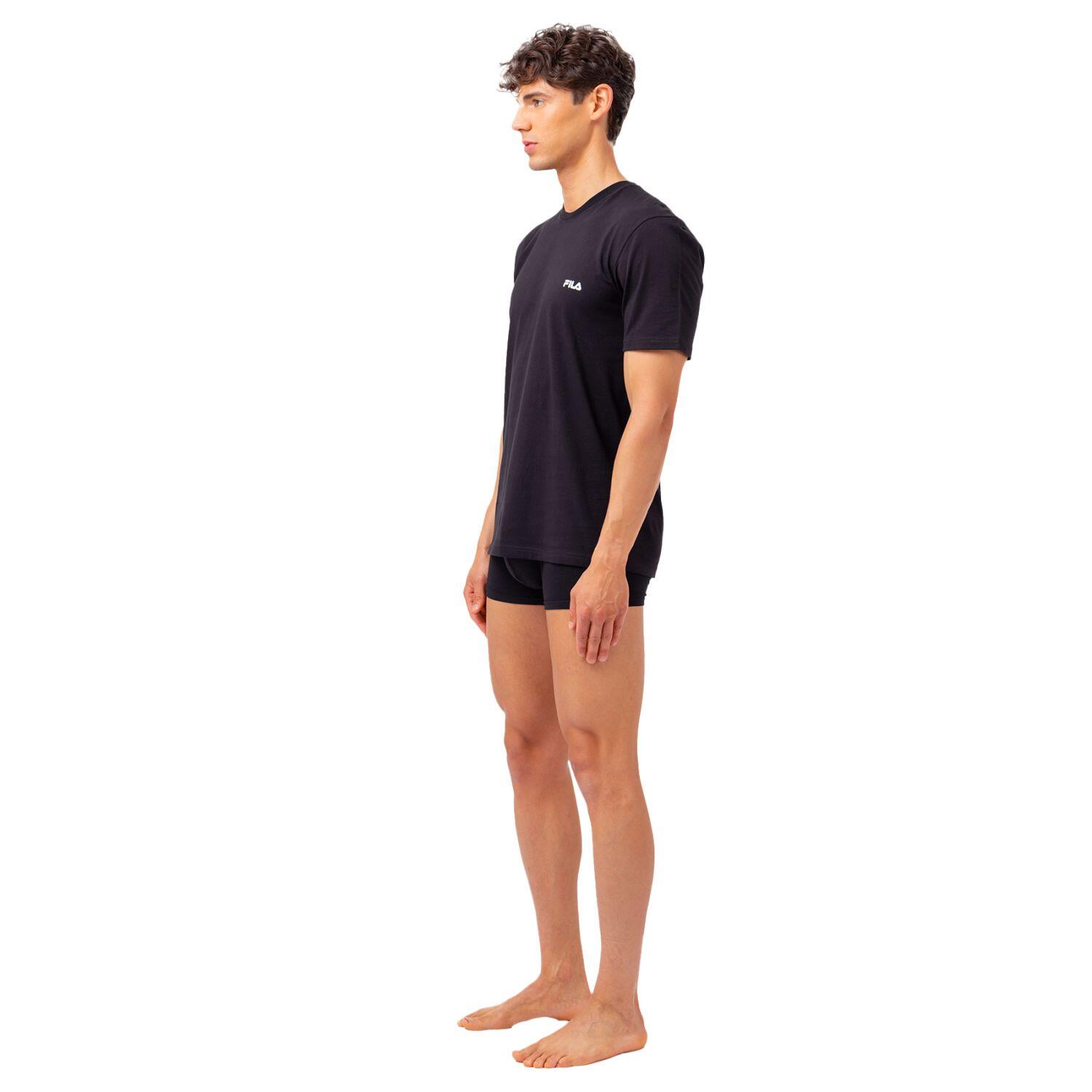 Lot de 2 Maillots de corps col rond homme en coton FU5053 2/5