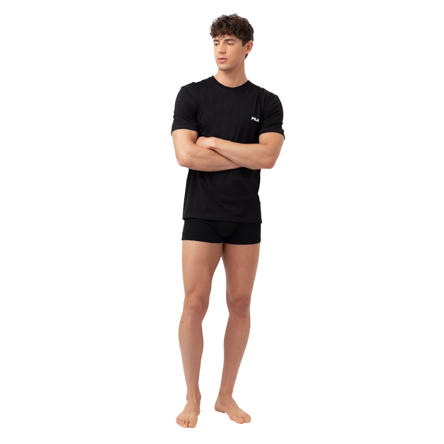 Lot de 2 Maillots de corps col rond homme en coton FU5053 4/5