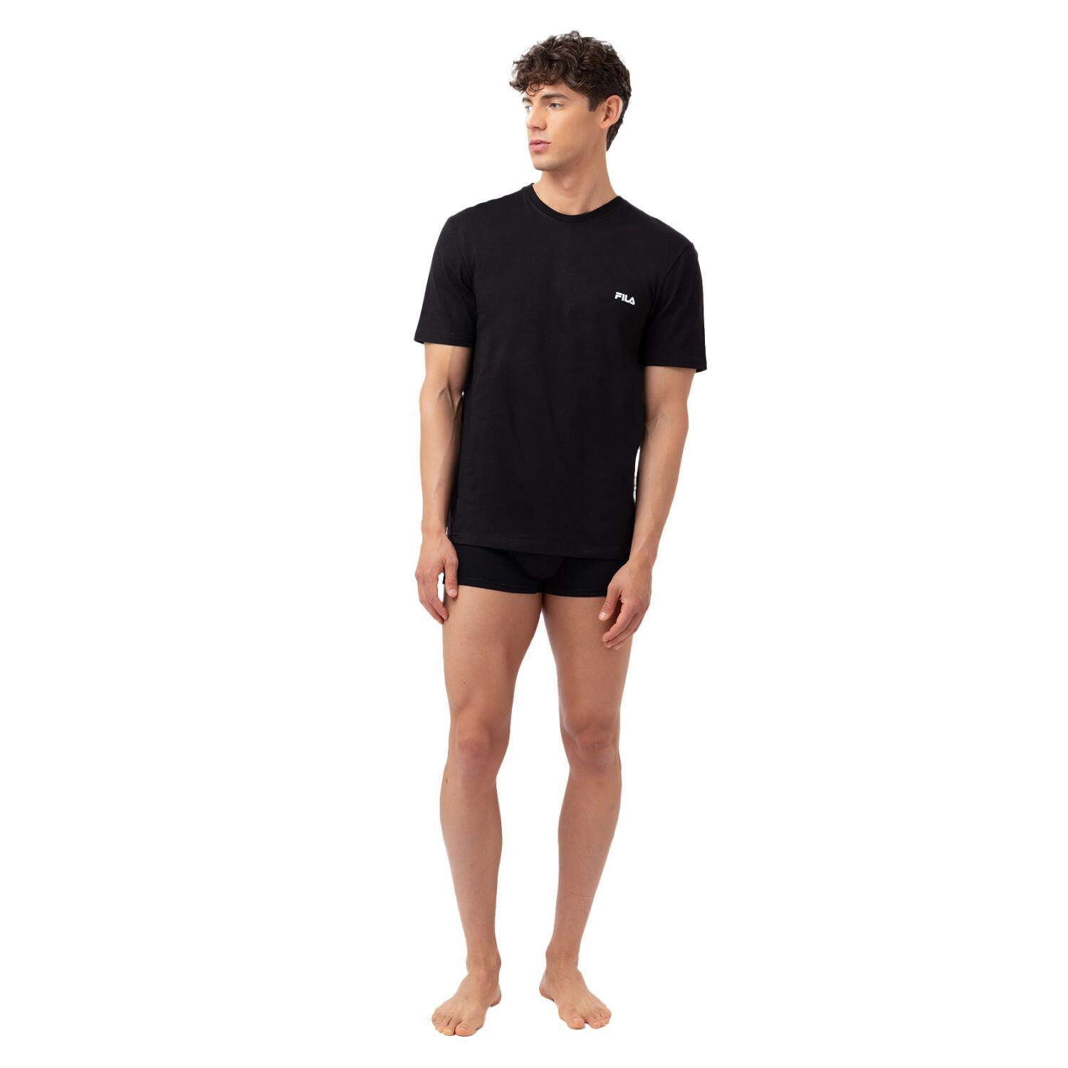 Lot de 2 Maillots de corps col rond homme en coton FU5053 1/5