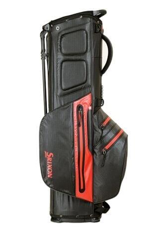 Sac de golf étanche - Noir et rouge 3/4